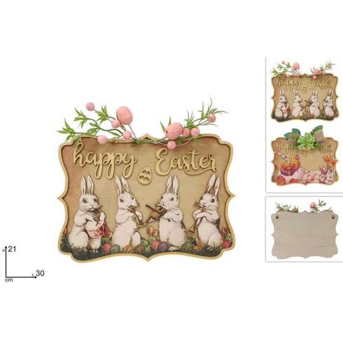 APPENDINO DECORAZIONE PASQUALE IN LEGNO 2 ASS.